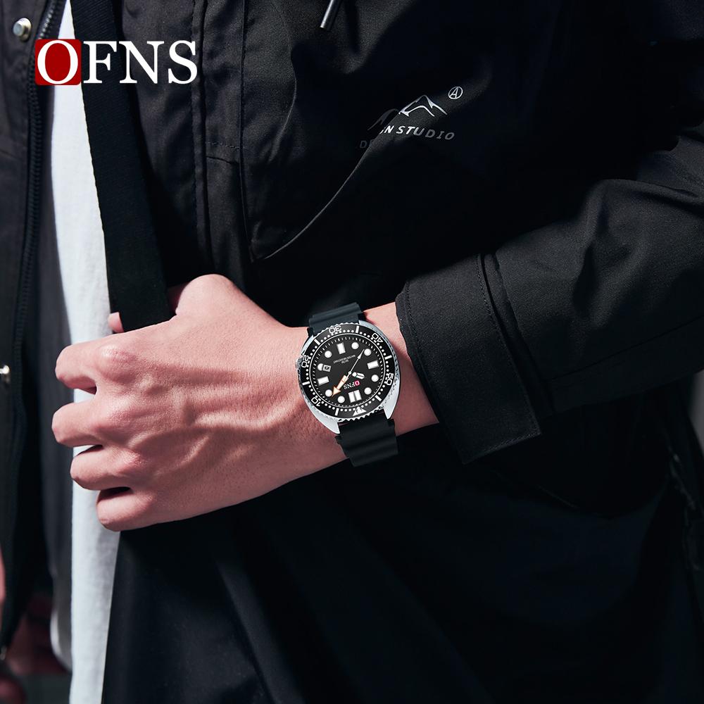 OFNS new 8033 fashionable men's quartz watch simple and fashionable waterproof calendar watch casual men's quartz watch