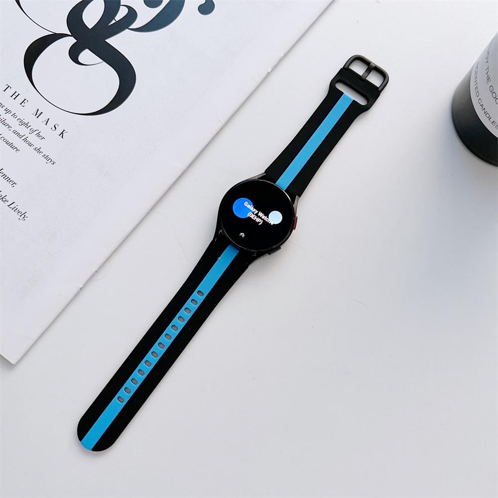 Sportovní proužek silikonový řemínek pro Samsung Galaxy Watch 4 5 6 Classic 40 mm 46 mm 43 mm 47 mm Přezka Náramek na zápěstí Galaxy Watch 4 42 44 mm Příslušenství