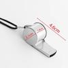 Multipurpose Loud Sound Metal Whistle Stainless Steel With Rope Soccer Whistles Portable Cheer Whistles Sports Events