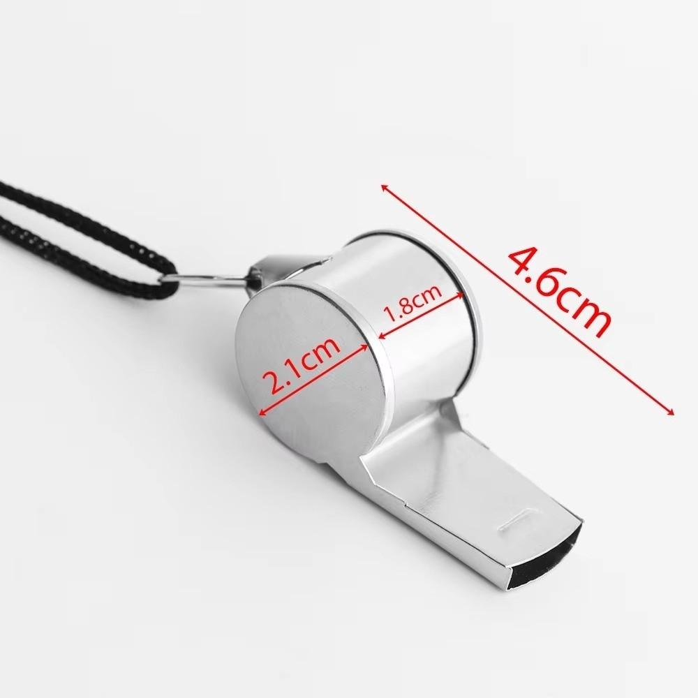 Multipurpose Loud Sound Metal Whistle Stainless Steel With Rope Soccer Whistles Portable Cheer Whistles Sports Events