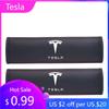 Car Sticker 2025 New Tesla 2Pcs Leather Car Seat Safety Belt Shoulder Protection Cover For Tesla Model 3 Model S X Model Y Roads