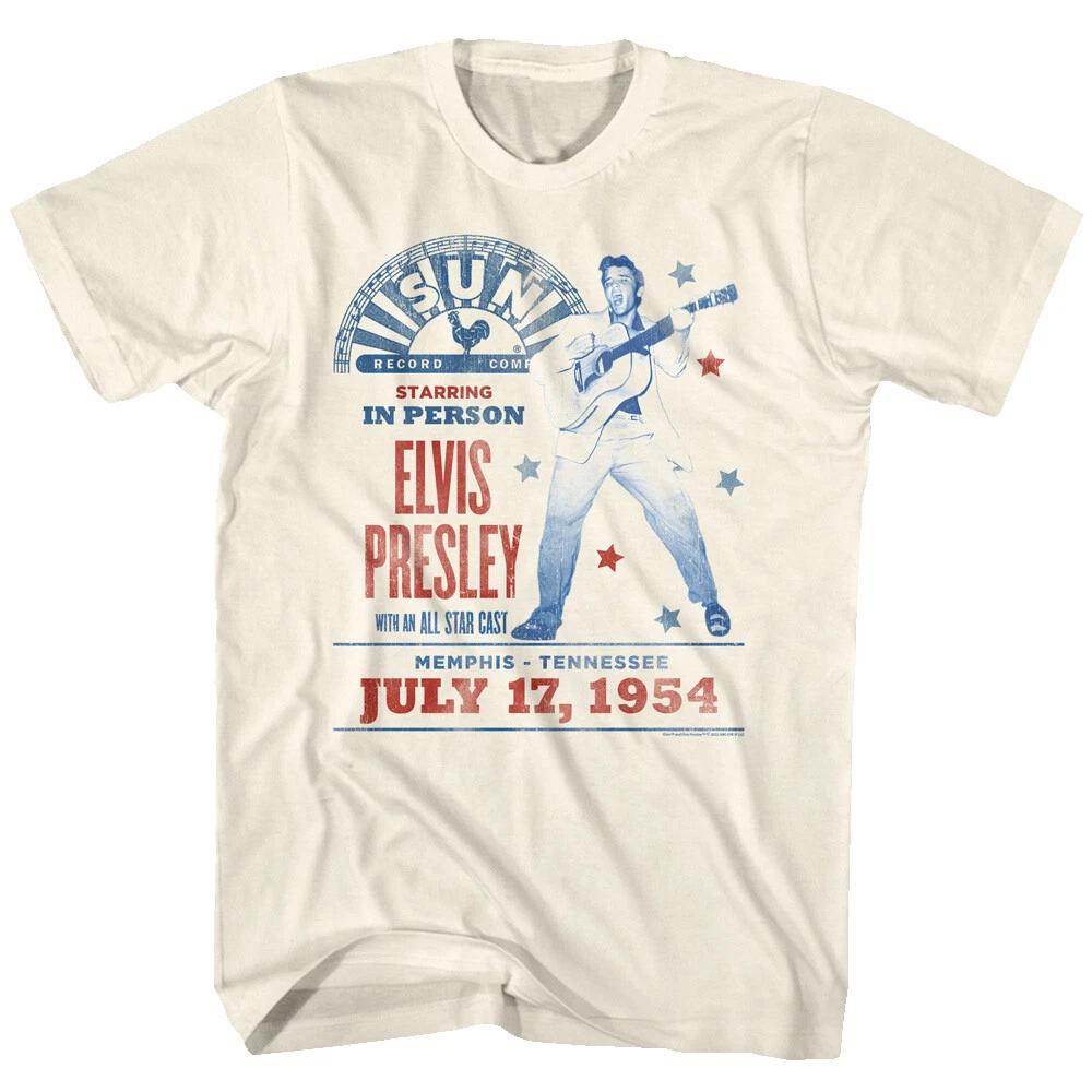 Elvis Presley In Person July 17 1954 Memphis Men s T Shirt Sun Records Music L