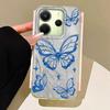 Laser Silver Butterfly Women Girls Phone Case for Xiaomi Redmi Note 14 13 12 11 11S 10 9 8 Pro 9C 13C 14C A5 A3 A4 A3X A1 Cover