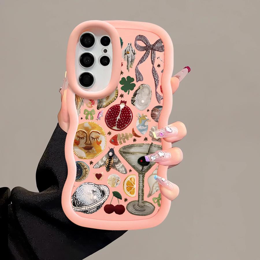 Soft Phone Cover Case for Samsung Galaxy S23 Plus S20 FE S22 Ultra A25 S21 S25 S24 A26 A34 A24 A54 A55 A36 A35 Personality Love
