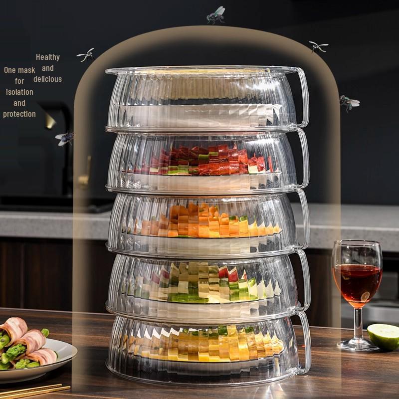 Folding Dustproof Food Cover & Storage Rack for Dining Table