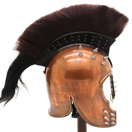 Medieval Spartan Helmet 18 Gauge Steel Knight Armor Helmet Combat Helmet  Reconstruction