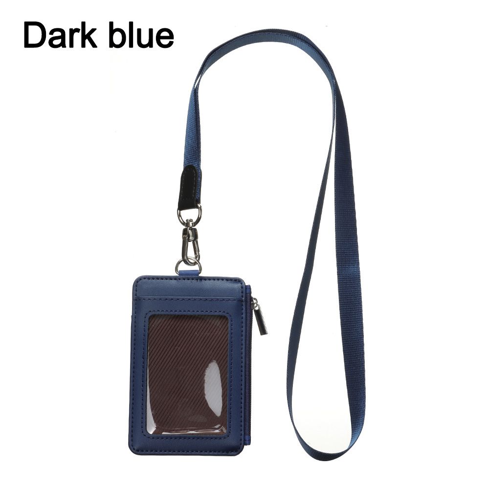 New Portable Zipper Bag Card Case Card Badge Holder Coin Purse Card Bag