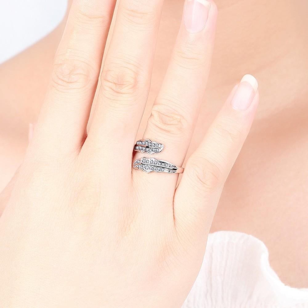 Lindon Classic Copper Alloy Zircon Ring Ladies Jewelry Wedding Promise Party Gift