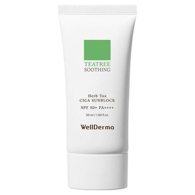 Tea Tree Herb Tox Cica Sunblock SPF50+ PA++++ Soothing UV Protection 50ml
