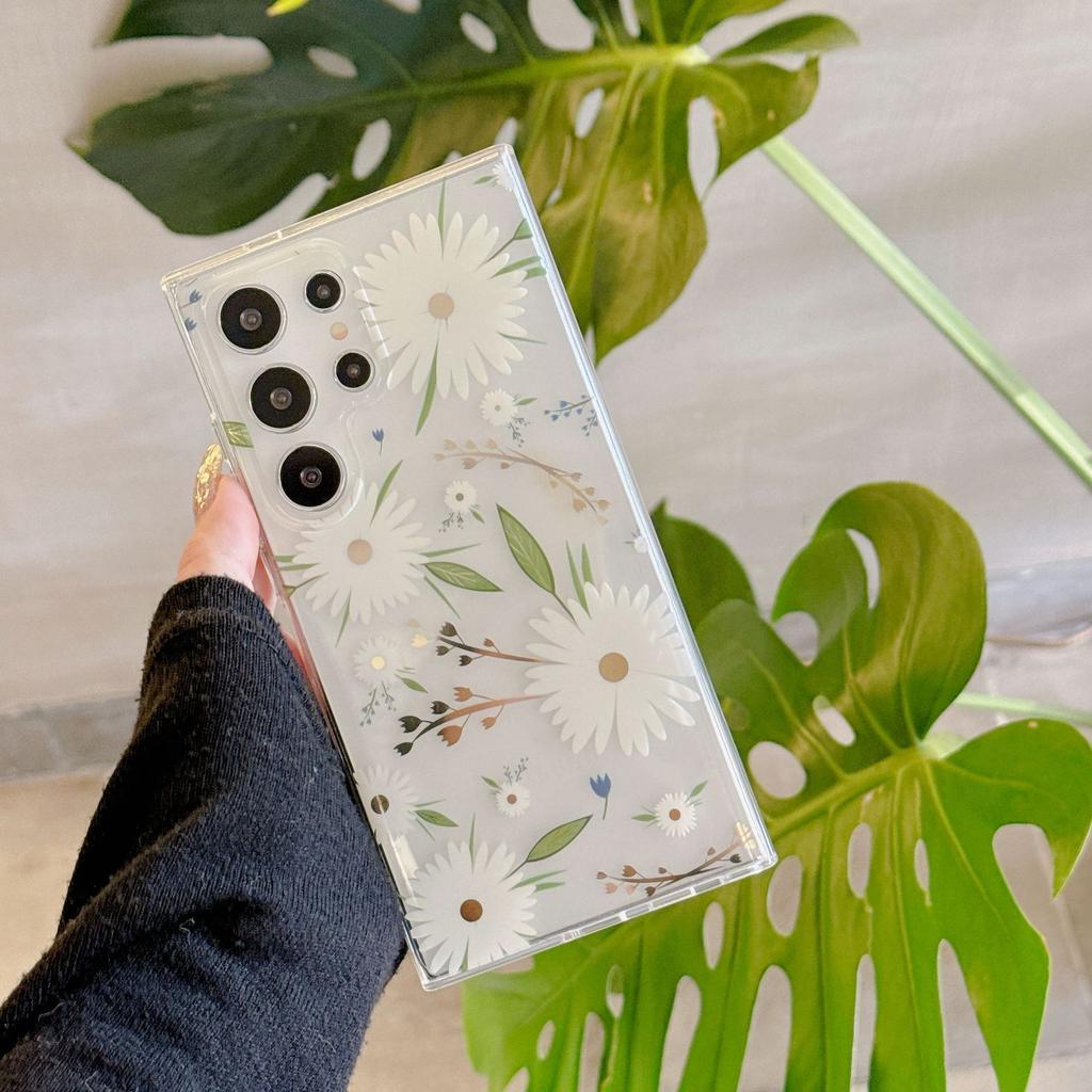 Suitable for Samsung S25 Ultra Flower Mobile Case S24uIMD Double Cover S23 Anti fall A56 Case A26