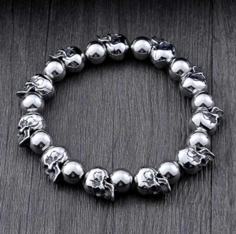Lion head animal bracelet for men stainless steel braided chain wristband bracelet fashion hip hop jewelry