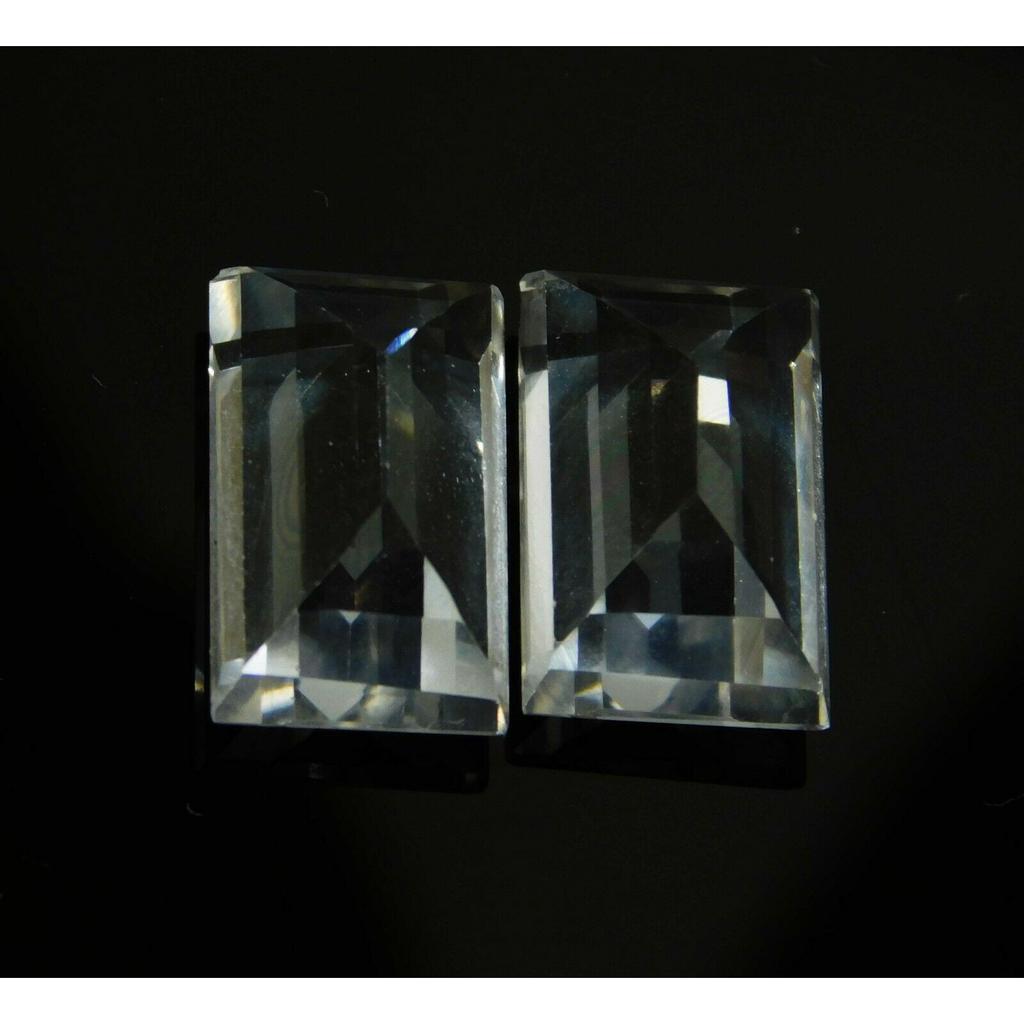 Natural White Ceylon Sapphire 16.32ct Emerald Cut Certified Loose Gemstone