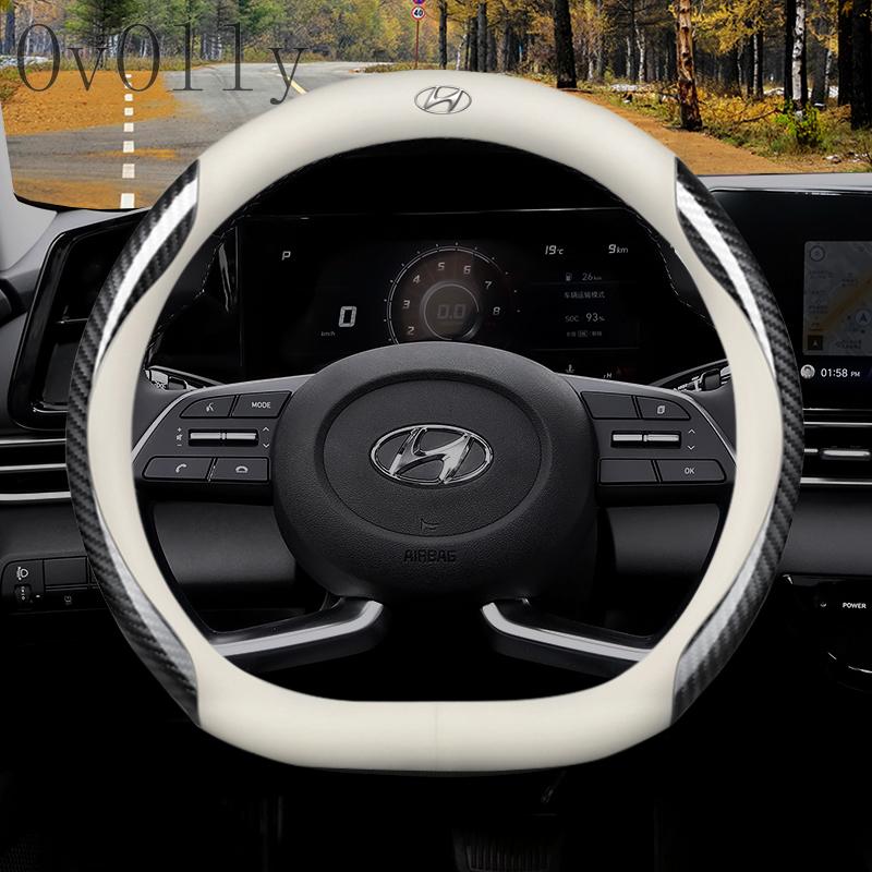 Car steering wheel cover for Hyundai I10 Getz Grand Starex Accent Elantra Atos Sonata Santa Fe Tucson I40 Ioniq Atoz Car