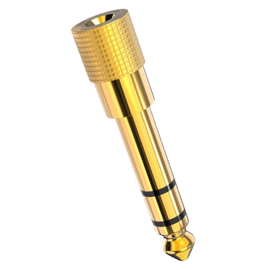 6.5mm To 3.5mm Headphone Jack Adapter 3.5mm To 6.5mm Audio Converter Enhances Sound Quality for Mixing Console Speaker