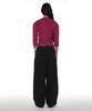 PARTIMENTO WOMEN Pwc Twist Three-Quarter Sleeve Tee_Plum