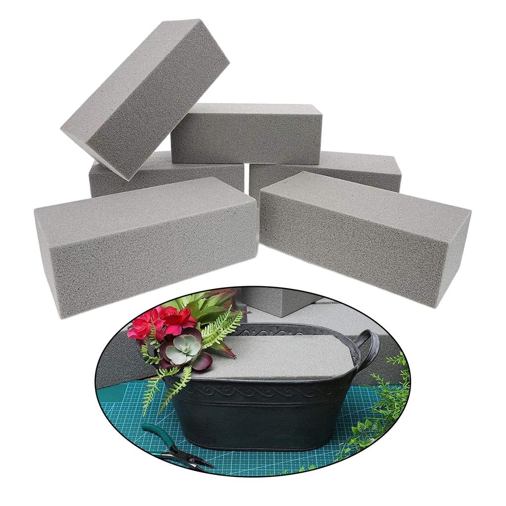 6Pcs Floral Foam Brick Flower Arrangement Foams Mud Party Craft Decorations
