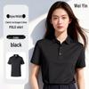 Short Sleeve Mulberry Silk Polo Shirt with Embroidered Lapel - Ideal for Business and Workwear.