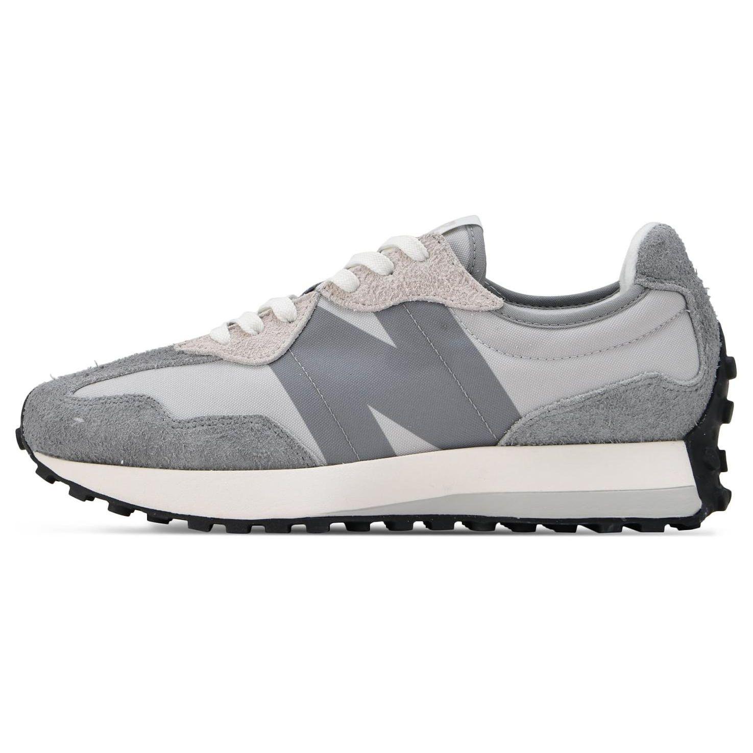 

New Balance 327 Серые светло-серые унисекс кроссовки белые U327JB 42