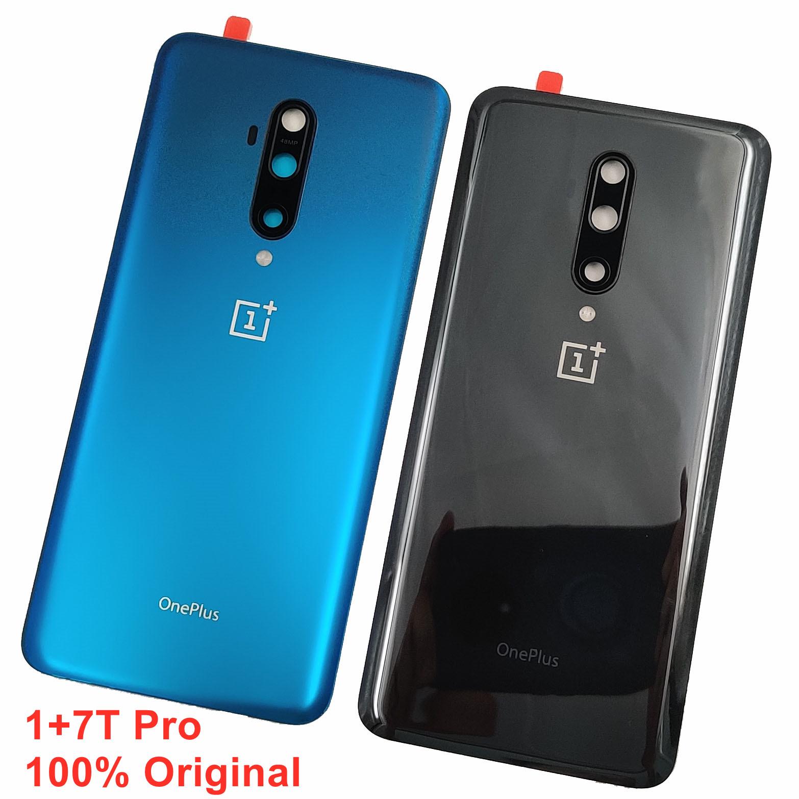 

Стекло Gorilla Glass для OnePlus 7T Pro, 100% оригинал, новая задняя крышка аккумулятора, жесткая задняя крышка + объектив камеры +