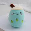 12Cm Soft Boba Milk Tea Plushie Doll Simulation Fruit Milk Tea Cup Pillow Cushion Small Milk Tea Plush Doll Kids Gifts