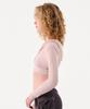 Podeowedeo Deep V-Neck Ribbed T-Shirt (Light Pink)
