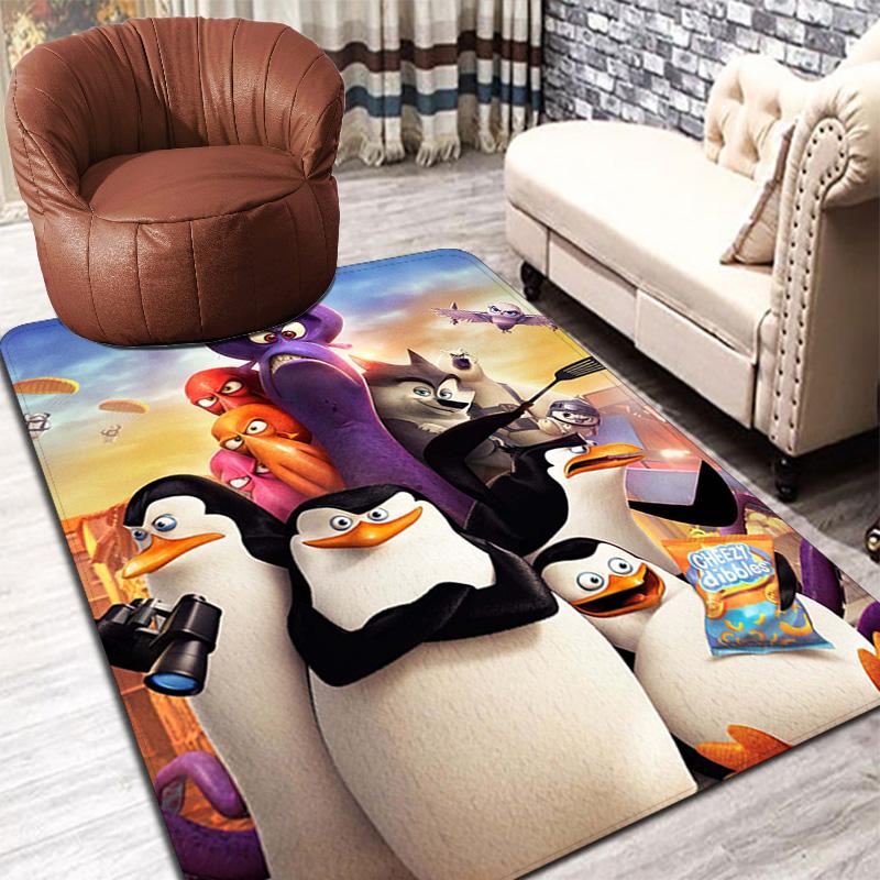 Brave penguin Rug Floor Mat for Living Room or Bedroom Soft and Comfortable Carpet a Gift for Birthday and Holiday.ZFF0913433