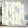 Watercolor Plant Shower Curtain Bathroom Decor Modern Design Custom Made Curtains for Home Improvement Home Garden .co