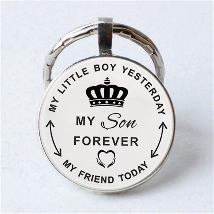 Keychain Accessories Pendant Floral Thanksgiving Text Good Friends Retro Personalized Keychain Gift Pendant