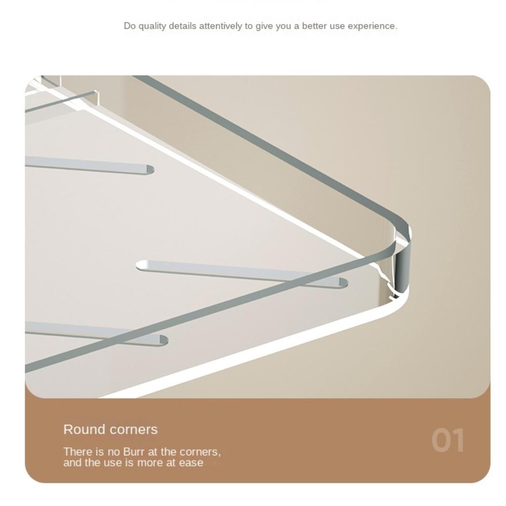 Punch-free Collapsible Storage Rack Folding Plate Storage Rack Tray Paper Towel Holder  Dormitory