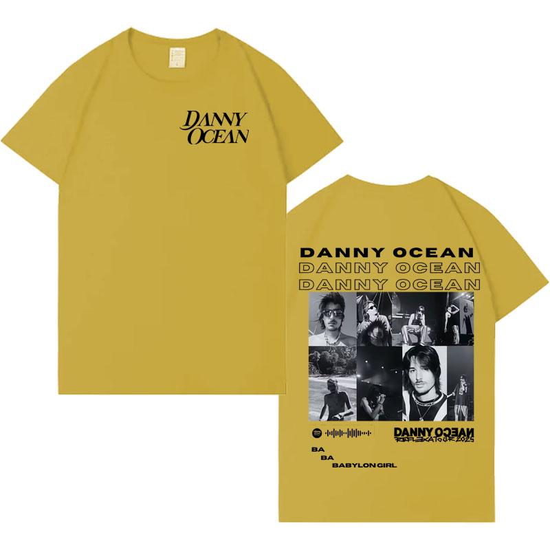 Rapper Danny Ocean New Album Tourr Fashion Tshrit Mens Double Sided Print Casual Tshrits Oversized Cozy Loose T Shrit Streetwear
