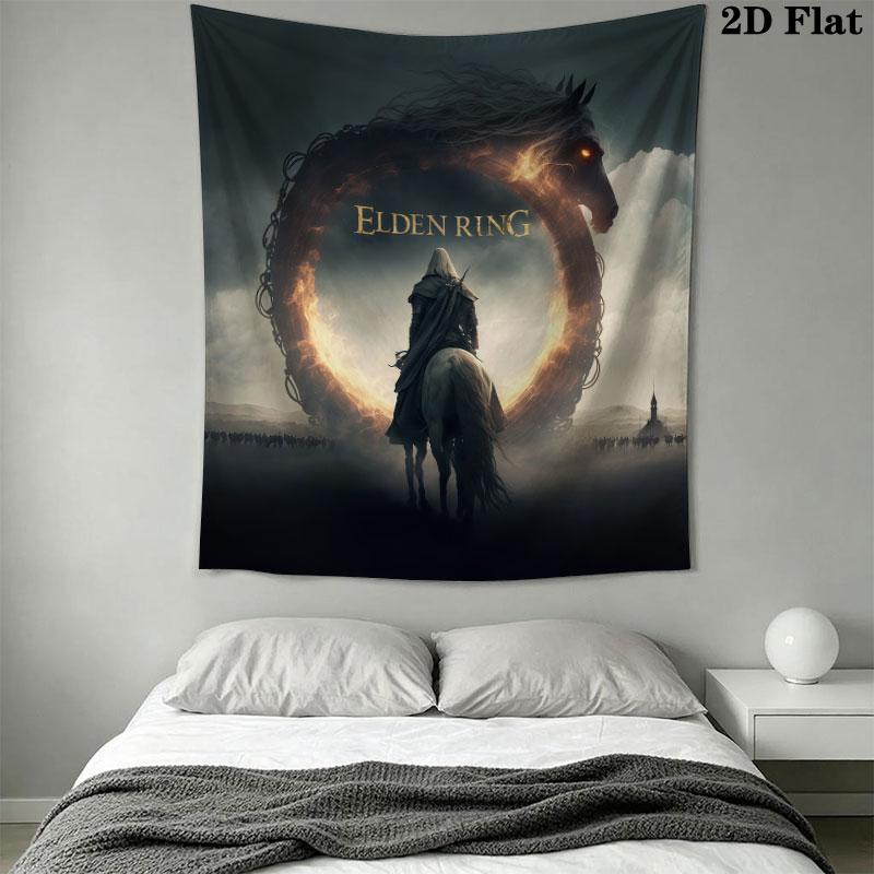Elden Ring Echo Wall Hanging Printed Fabric Blanket Decorative Tapestries for Bedroom Living Room Home Decor