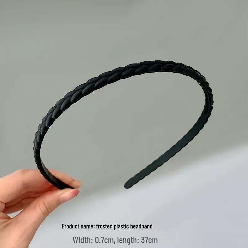 Women's Non-slip Black Headband with Teeth for Face Washing & Facial Masks