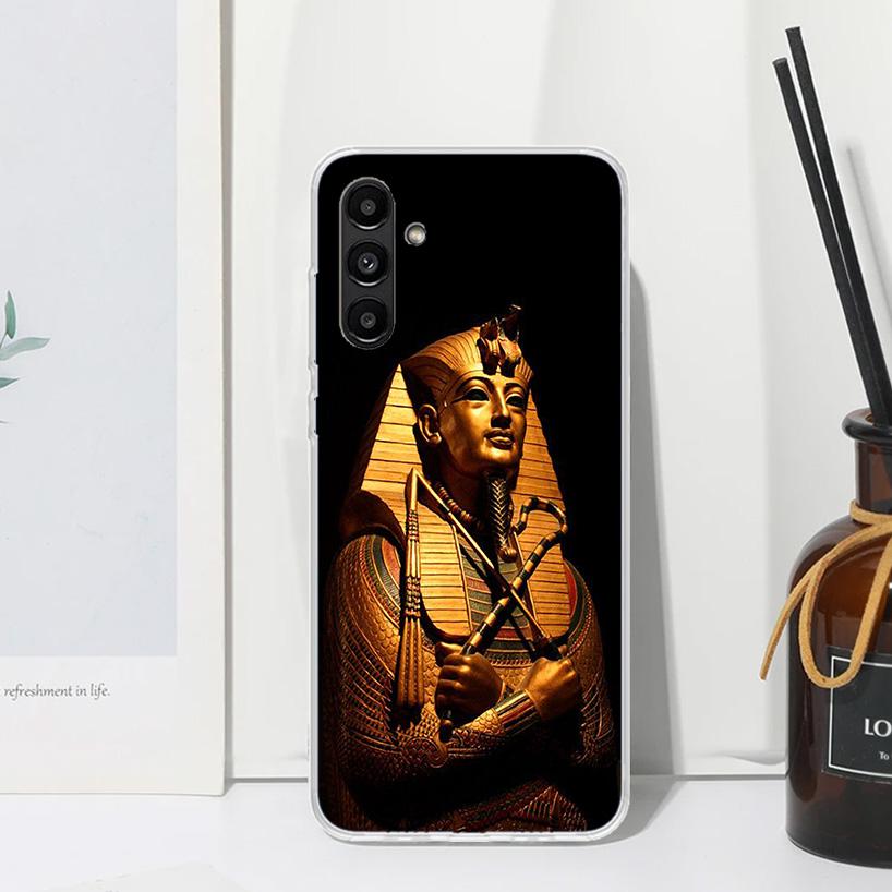Egypt Nefertiti Anubis Ankh Pharaoh Phone Case For Samsung Galaxy A15 A25 A35 A55 A14 A24 A34 A54 A13 A23 A33 A53 A12 A22 A32 A5