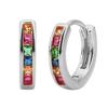 Minimalist Micro Paved Zircon Single Row Hoop Earrings Chic Advanced Sense Versatile Ear Buckle Jewelry For Women