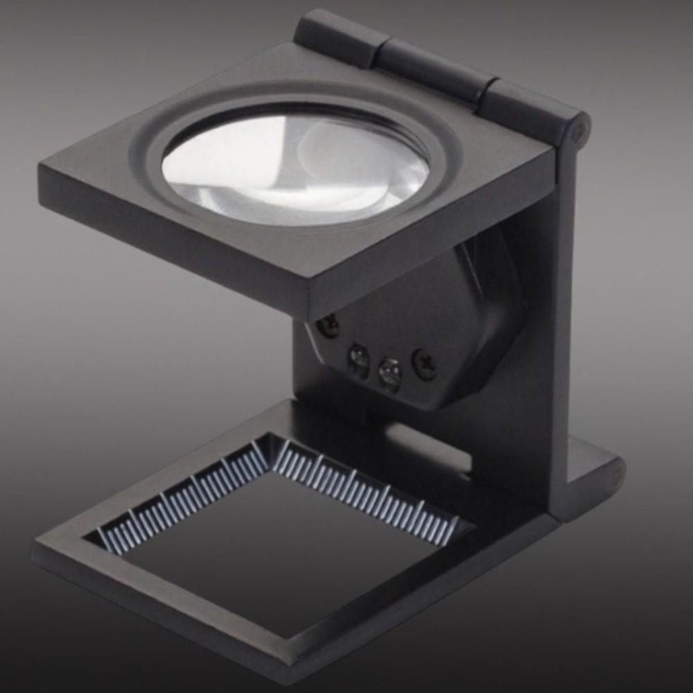 Glass Lens 10X Magnifier LED Lights Magnifying Glass Folding Magnifier  Fabric Inspection