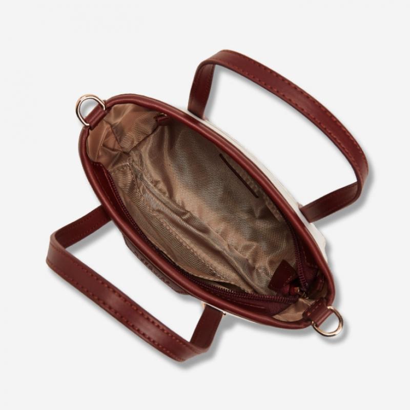 By ESquire By Women S Elo Nylon Mini Tote Bag Ivory