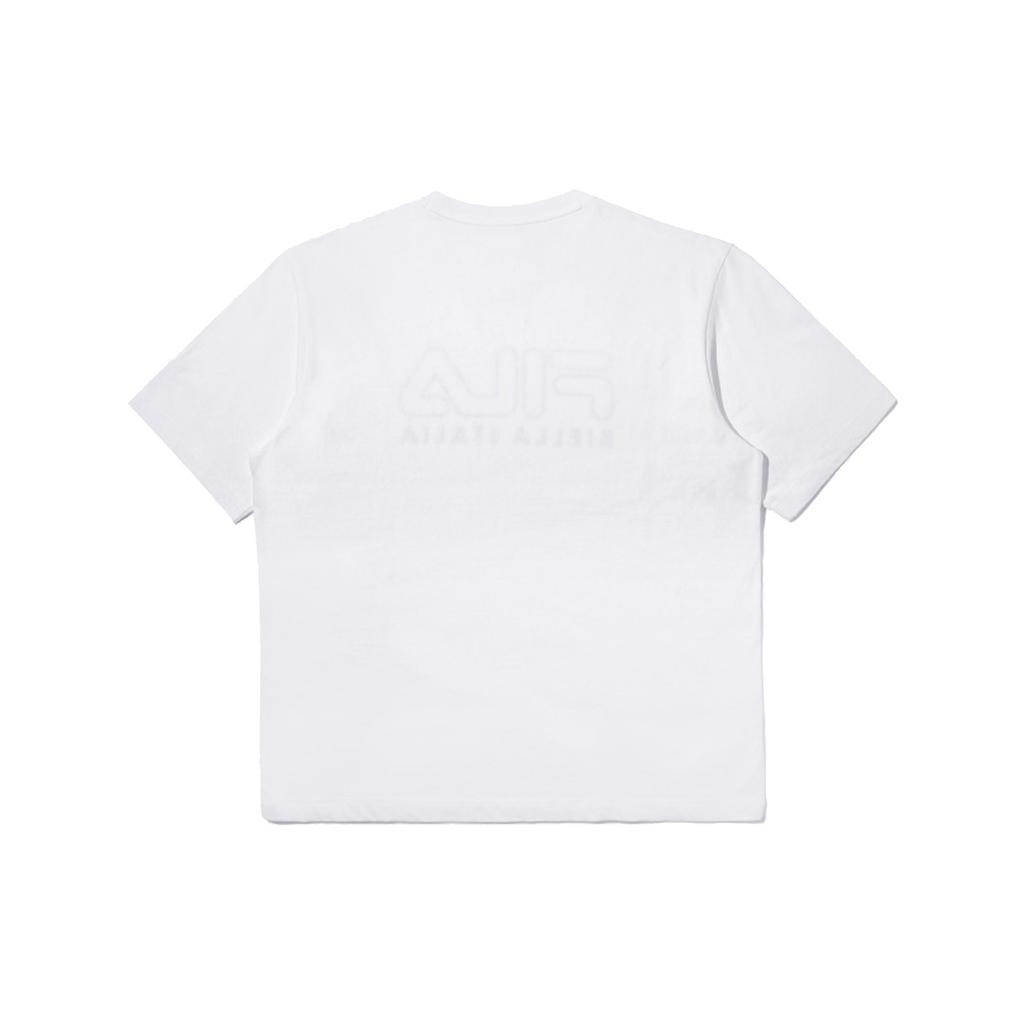 FILA Set in Sleeve T Shirt Unisex White FS2RSD2101X-OWH