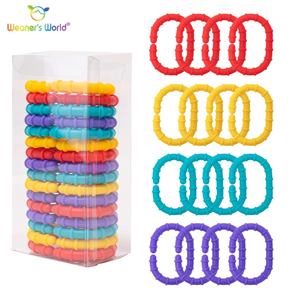 Rainbow Ring Teething Toy for Babies 0-3 Years | Educational Infant Development Aid