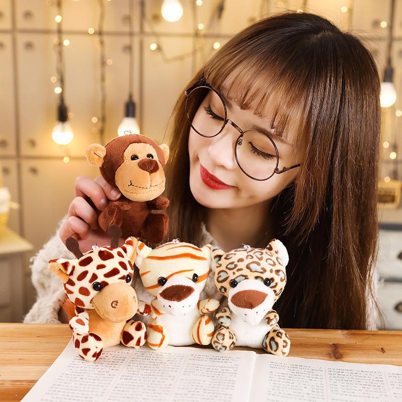 Adorable Forest Animal Plush Toys Miniature Elephants Monkeys And Leopards