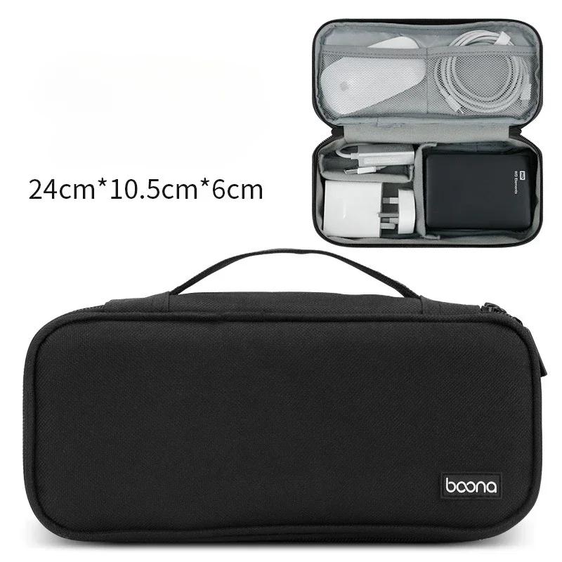 Travel Data Cable Laptop Power Bag Mobile Phone U Disk Charging Bank Storage Bag Business Trip Digital Accessories Organizer