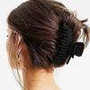 3 Pcs Large Double Row Teeth Hair Claw Clips 3.5" Medium Hair Clips For Thick Long Hair Clips Hair Accessories(Neutral)
