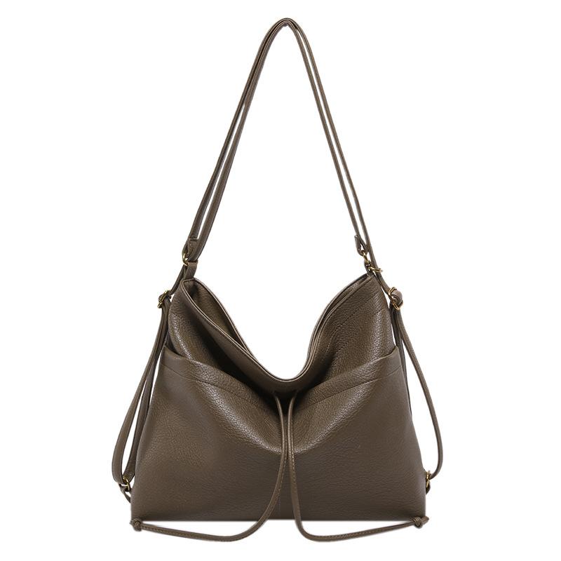 

Ретро рюкзак женский новая мода текстура ретро сумка-тоут повседневный простой рюкзак