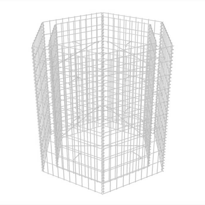 VidaXL Hexagonal Gabion Raised Bed 100x90x100 Cm