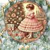 Vintage Weihnachts-Blechschild Wandkunst 8x8 Zoll Haus Küche Café Dekor
