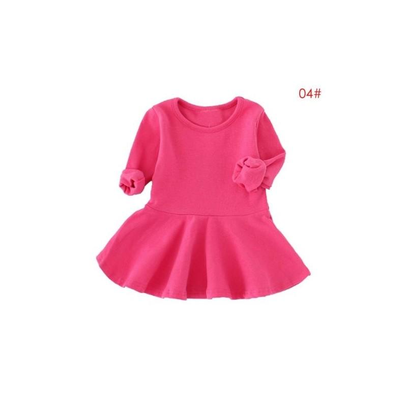 Elegantes Prinzessinnenkleid für kleine Mädchen mit langen Ärmeln für Winterfeiern