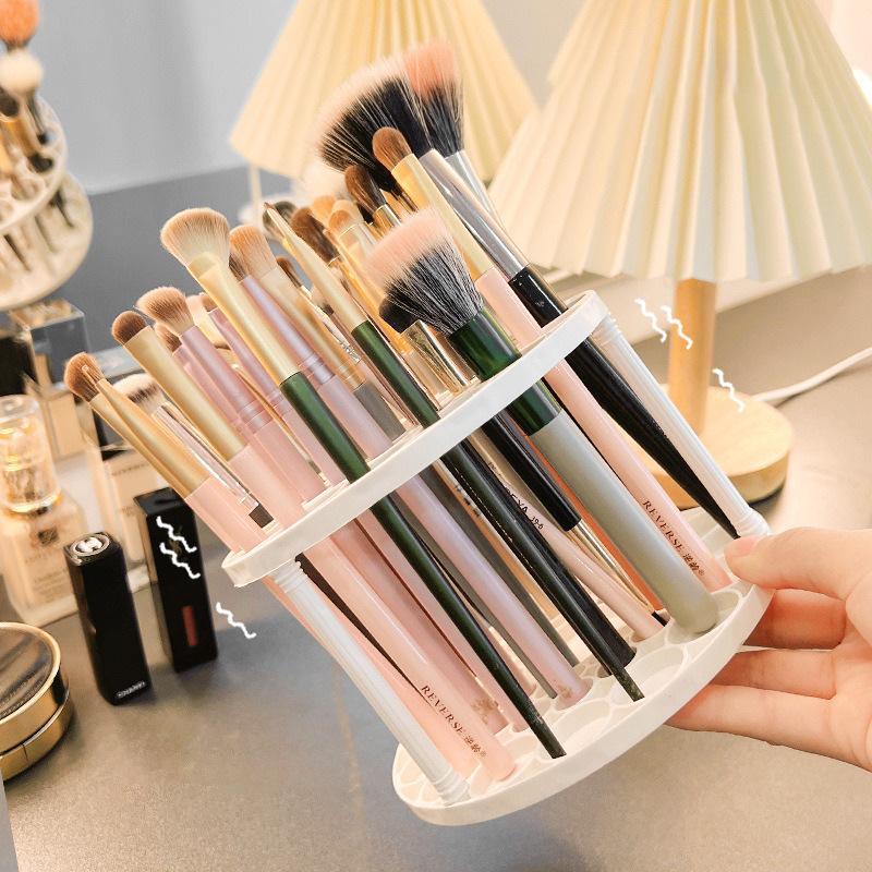 Multifunctional Desktop Cosmetics Organizer: Lipstick, Makeup Brush & Pen Holder Storage Box