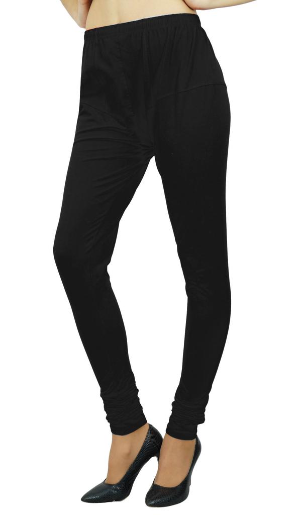 Atasi Women's Full Length Soft Cotton Leggings Stretchy Bottom Pants Free