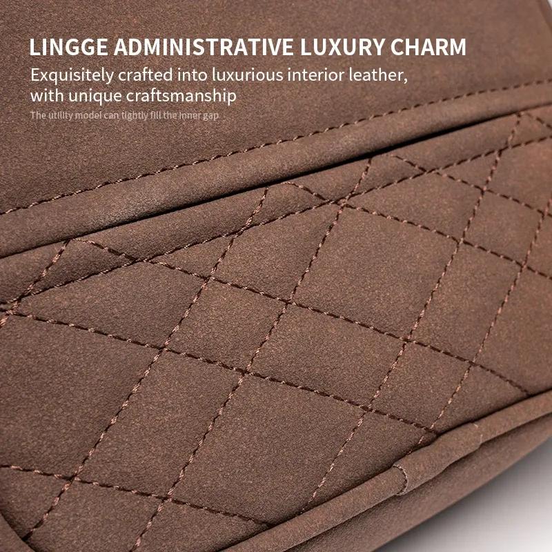 Car Suede Tissue Box Organizer Accessories For Skoda Octavia Kodiaq Yeti Enyaq iV Kamiq Scala Superb Fabia Rapid Karoq Vision RS