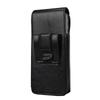 Universal Leather Mobile Phone Waist Bag For iPhone 17 16 15 Pro Max Samsung Xiaomi Vertical Cell Phone Belt Clip Holster Cover