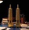 Snabs Education Tower Feng Shui for Students, Pagoda Tower Vastu Items for Good Luck and Academic and Business Success Set of 2